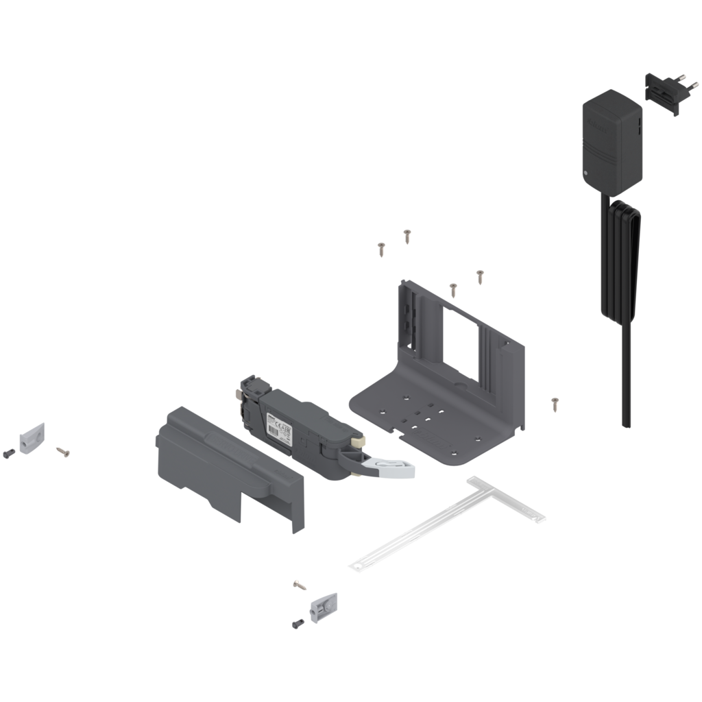 SERVO-DRIVE uno bottom mount waste bin solution