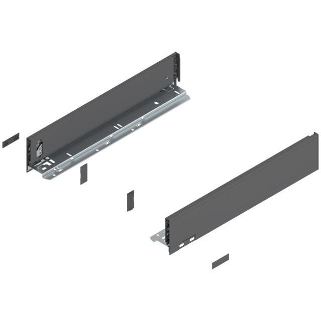 LEGRABOX pure drawer side set height M