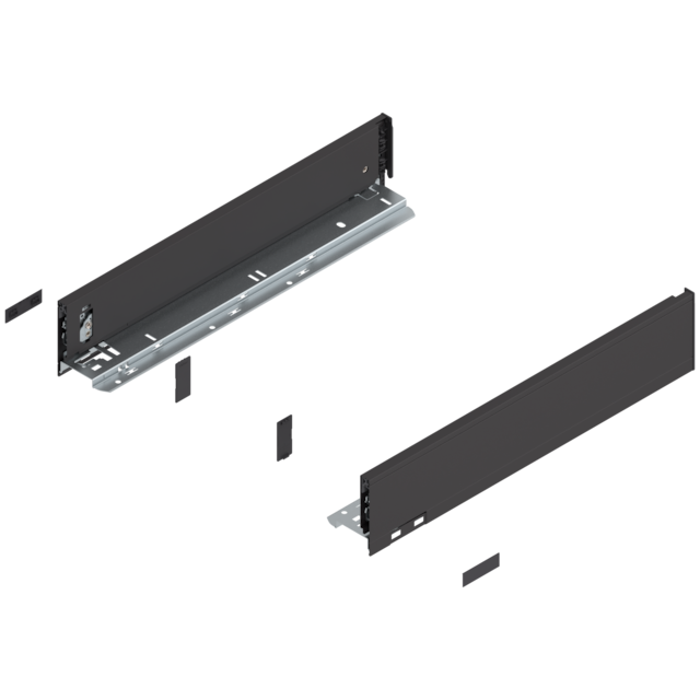 LEGRABOX pure drawer side set height M