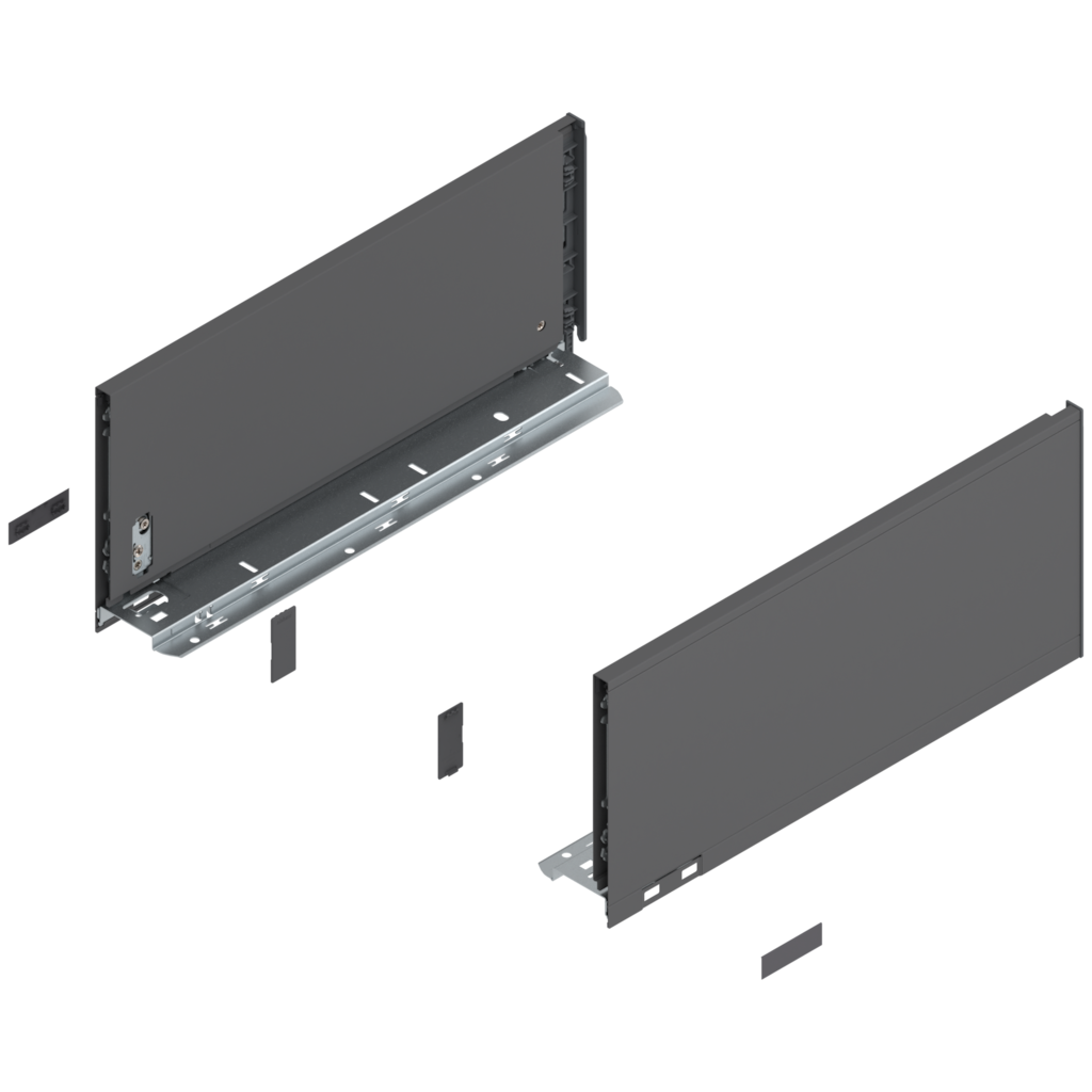 LEGRABOX pure drawer side set height C