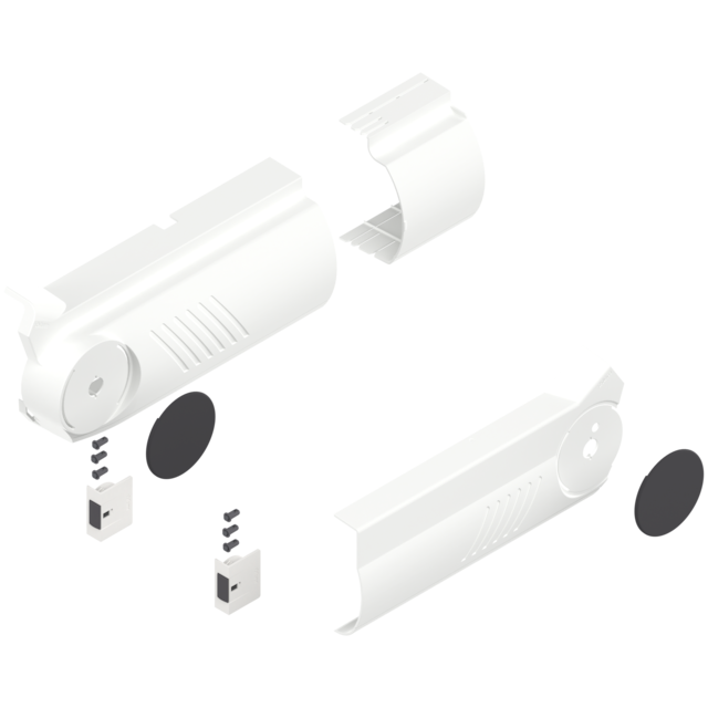 SERVO-DRIVE AVENTOS lift mechanism cover cap set HF, logo plain 