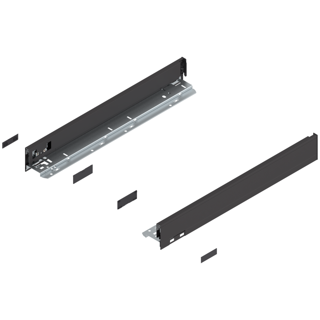 LEGRABOX pure drawer side set height N