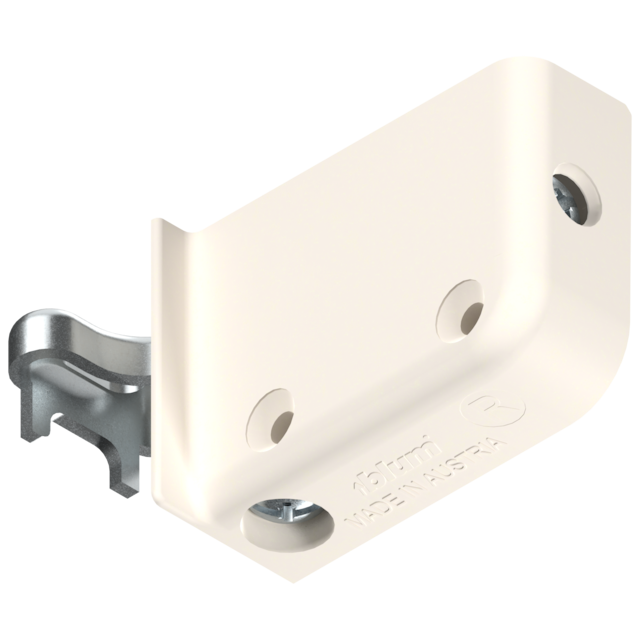 Wall hanging bracket right, for screwing on, RAL 9001 cream