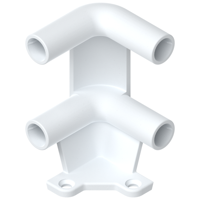 Pull-out shelf corner connector