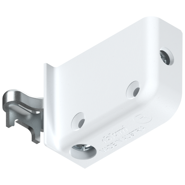 Wall hanging bracket right, for screwing on, white