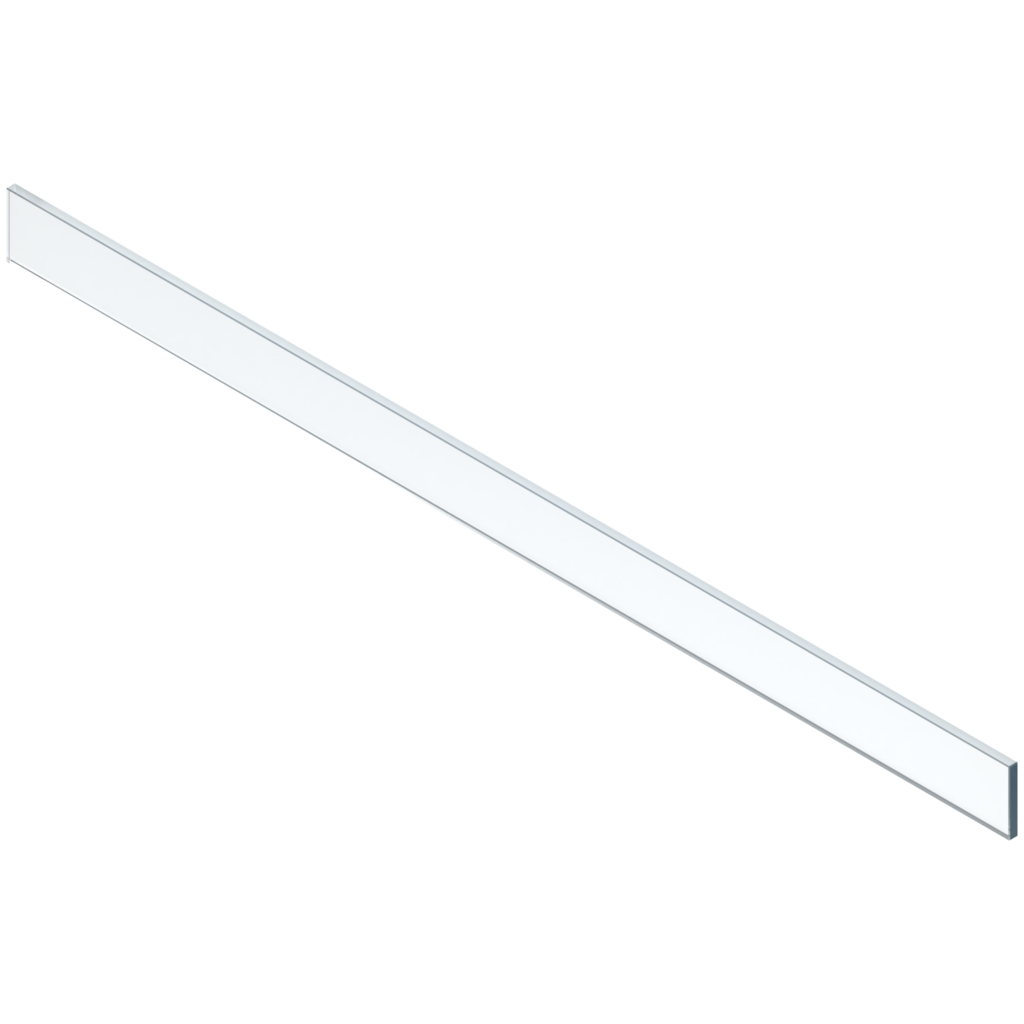 LEGRABOX design element, front, glass clear, height 70 mm