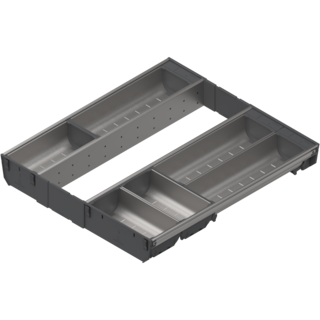 ORGA-LINE container height 64.2 mm, NL = 500 mm, nylon/stainless steel (INGL)