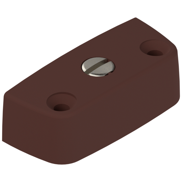 Cabinet connectors for screwing on, brown