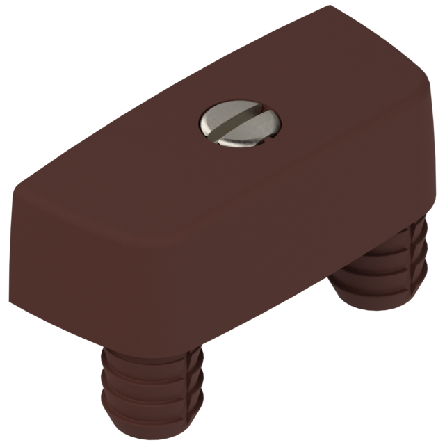 Cabinet connectors knock-in, brown