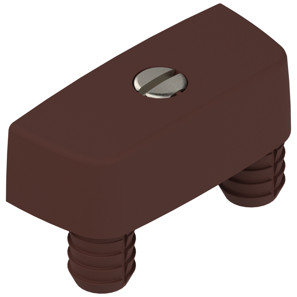 Cabinet connectors knock-in, brown