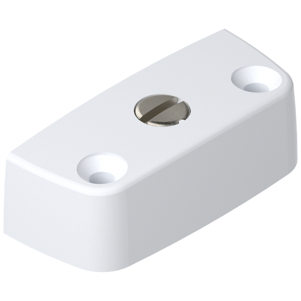 Cabinet connectors for screwing on, white