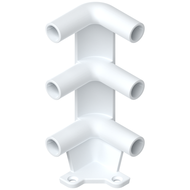 Pull-out shelf corner connector