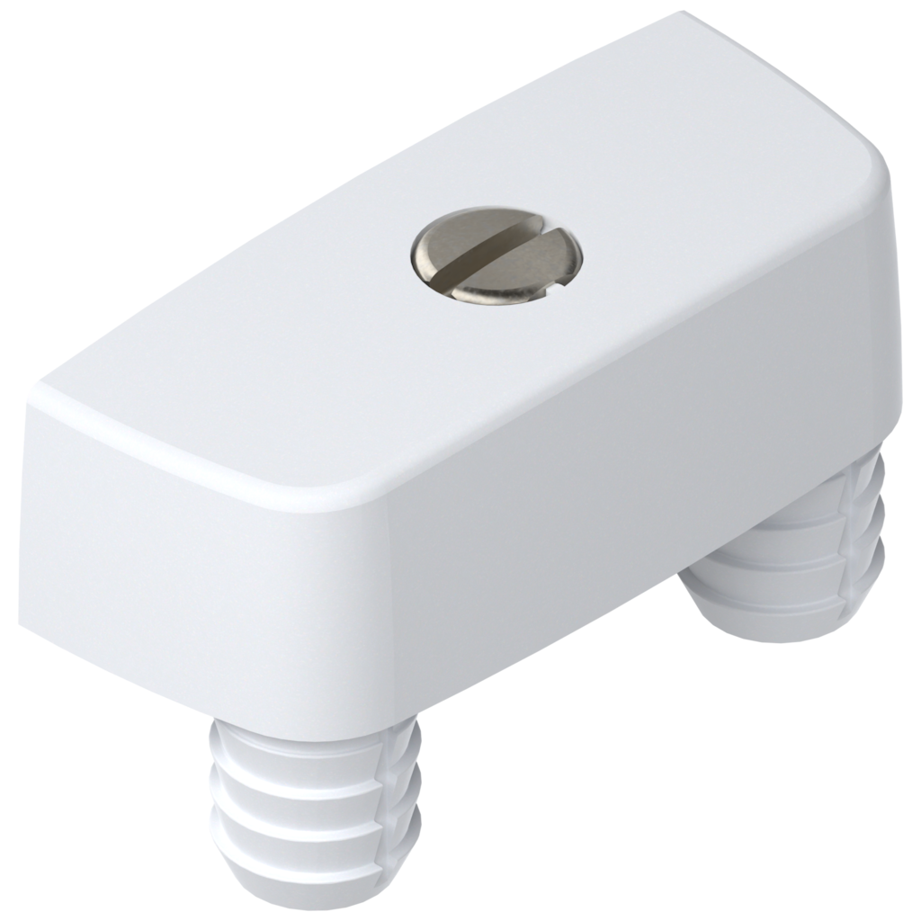 Cabinet connectors knock-in, white