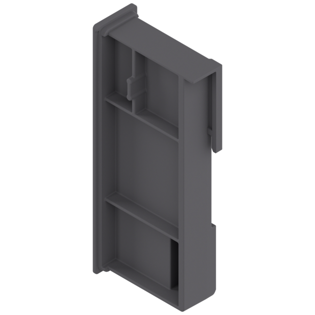 LEGRABOX gap compensation for low design element for insertion