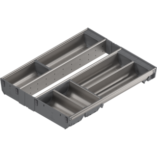 ORGA-LINE container height 64.2 mm, for NL = 500 mm, nylon/stainless steel (INGL)