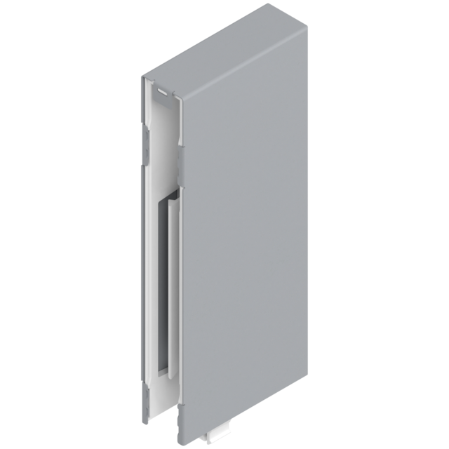 TANDEMBOX intivo BOXCOVER D front left/right RAL 9006 white aluminium