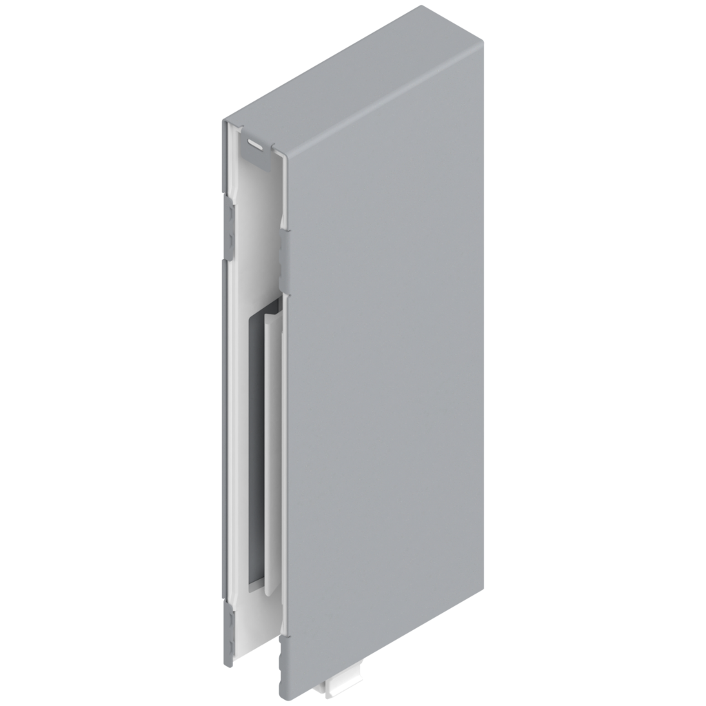 TANDEMBOX intivo BOXCOVER D front left/right RAL 9006 white aluminium