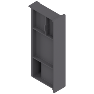 LEGRABOX gap compensation for low design element for insertion