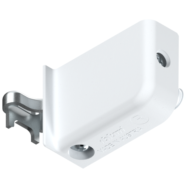 Wall hanging bracket right, knock-in, white
