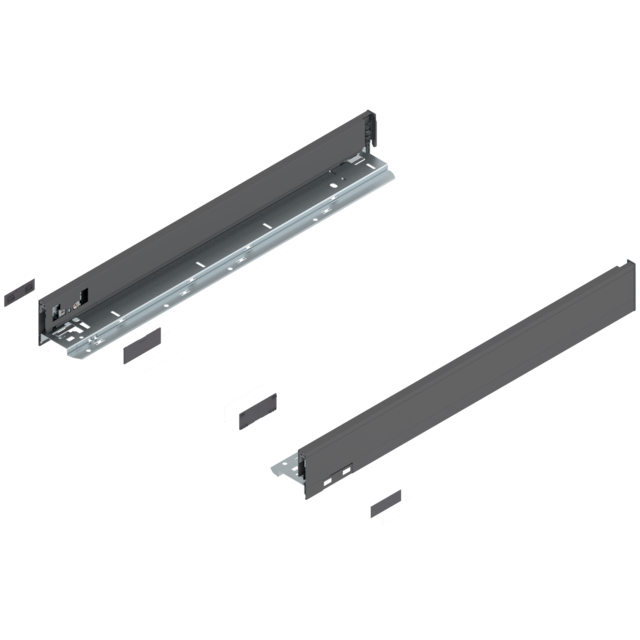 LEGRABOX pure drawer side set height N