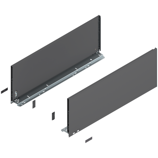 LEGRABOX pure drawer side set height F