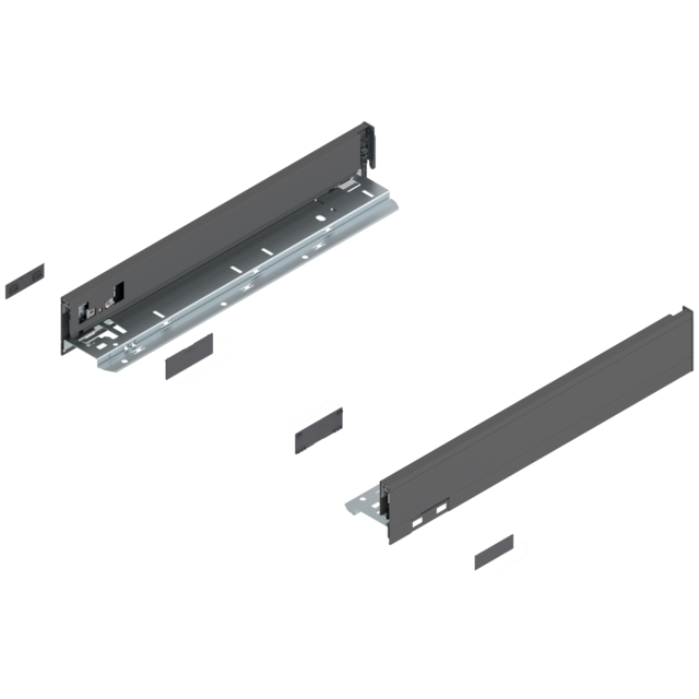LEGRABOX pure drawer side set height N