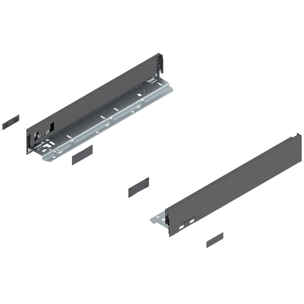 LEGRABOX pure drawer side set height N