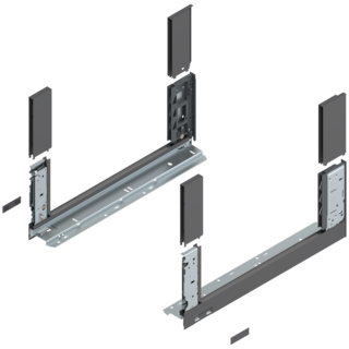 LEGRABOX free Çekmece yanı seti Yükseklik C, NL﻿ 450 mm, sol/sağ