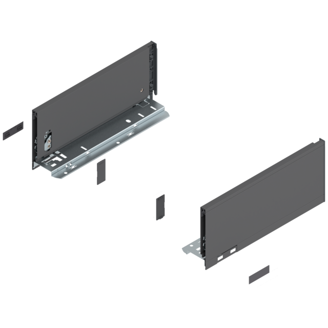 LEGRABOX pure drawer side set height K