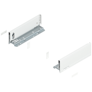 LEGRABOX pure drawer side set Height M, NL 270 mm, left/right