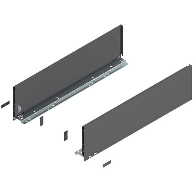 LEGRABOX pure drawer side set height C