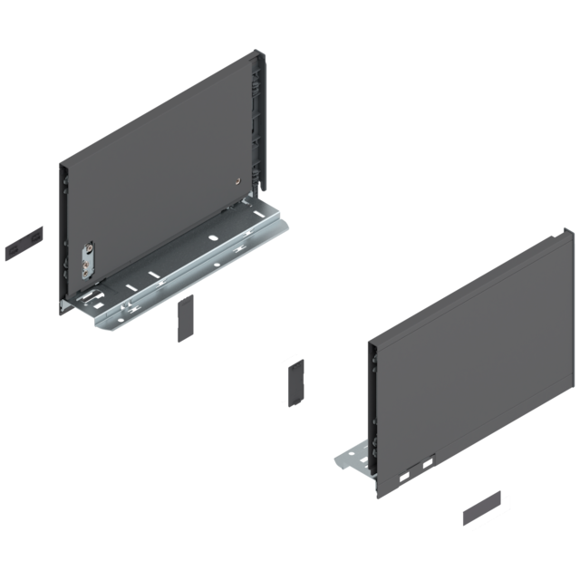 LEGRABOX pure drawer side set height C