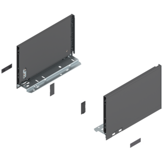 LEGRABOX pure drawer side set height C
