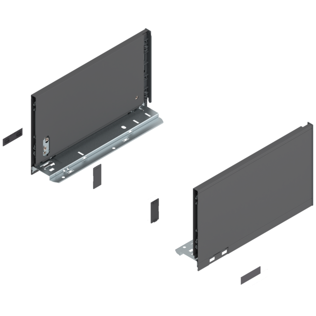 LEGRABOX pure drawer side set height C