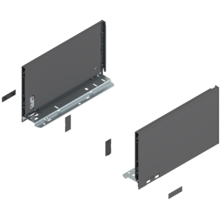 LEGRABOX pure drawer side set height C