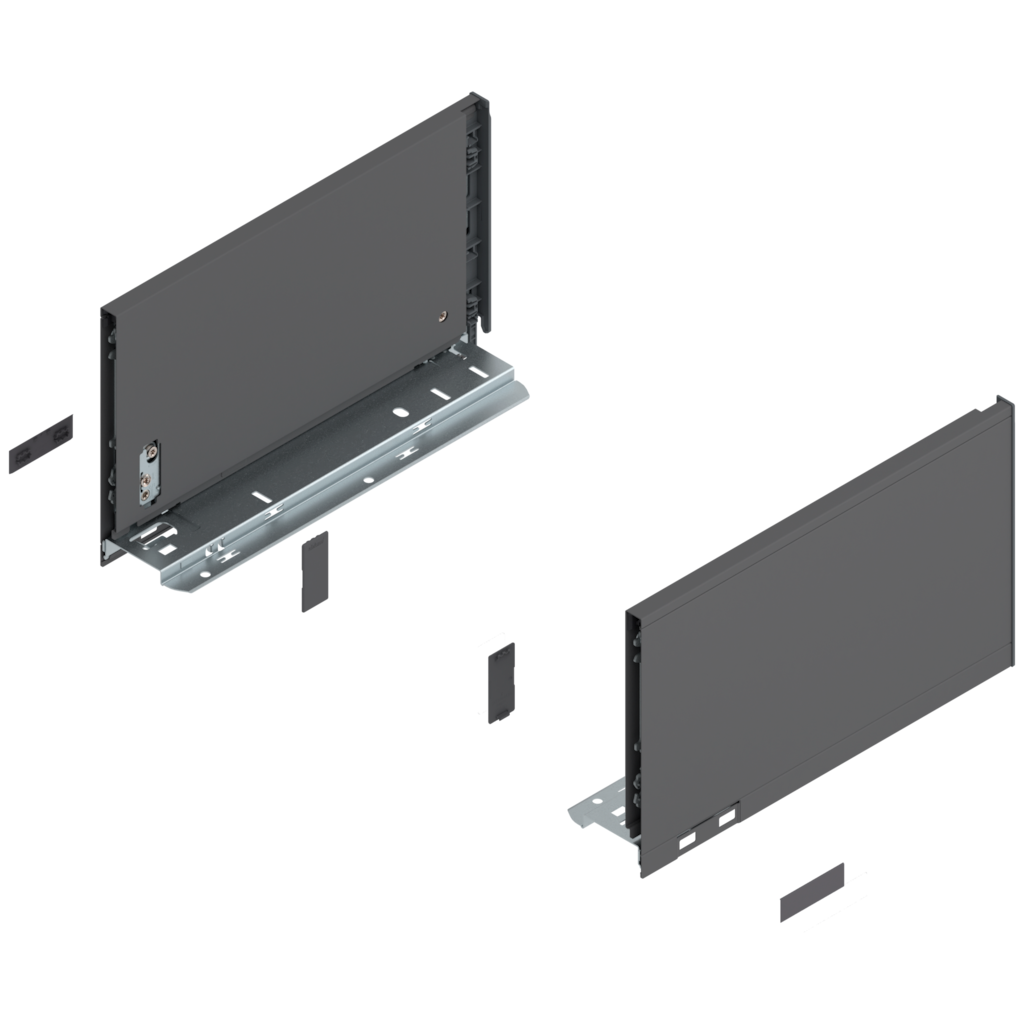 LEGRABOX pure drawer side set height C