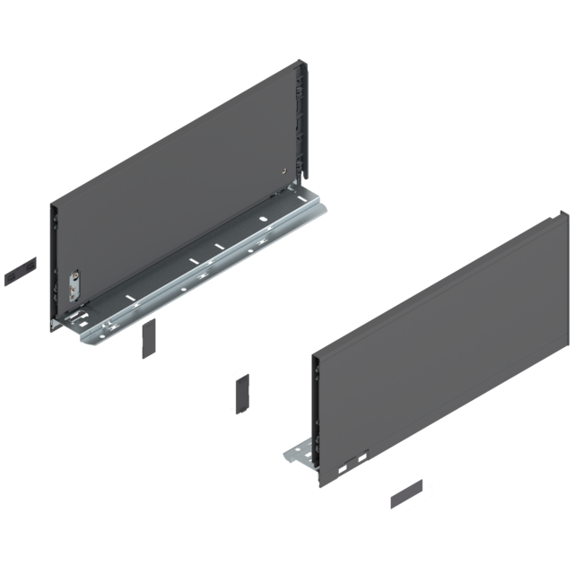 LEGRABOX pure drawer side set height C