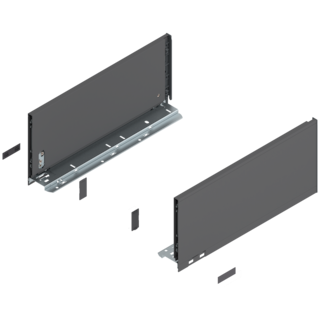 LEGRABOX pure drawer side set height C, left/right
