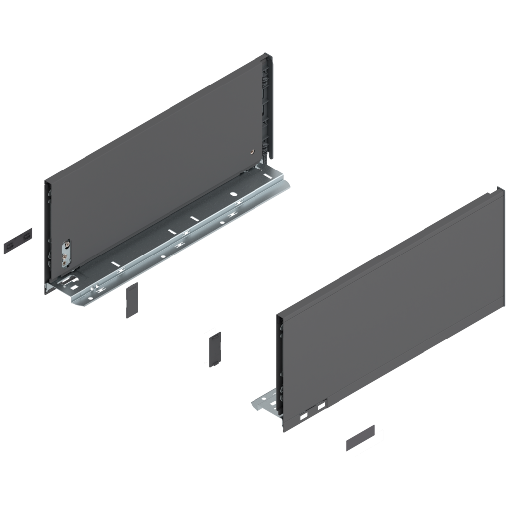 LEGRABOX pure drawer side set height C