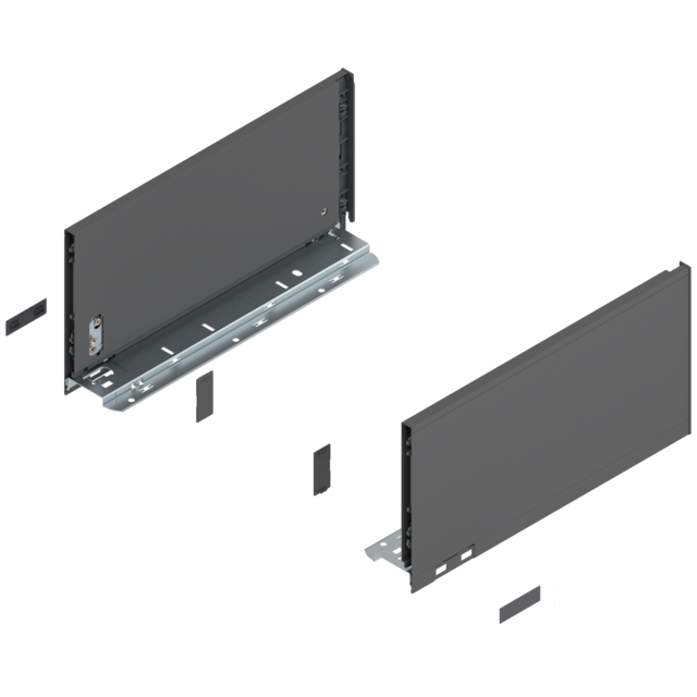 LEGRABOX pure drawer side set height C