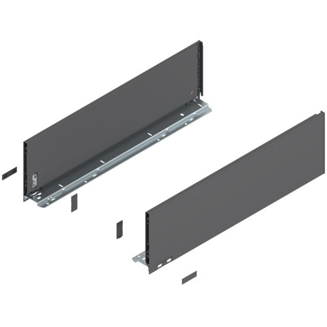 LEGRABOX pure drawer side set height C