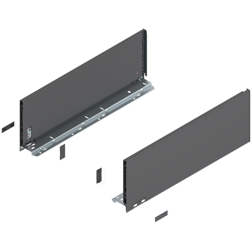 LEGRABOX pure drawer side set height C