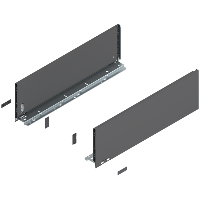 LEGRABOX pure drawer side set height C
