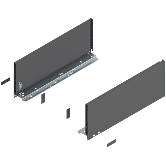 LEGRABOX pure drawer side set height C