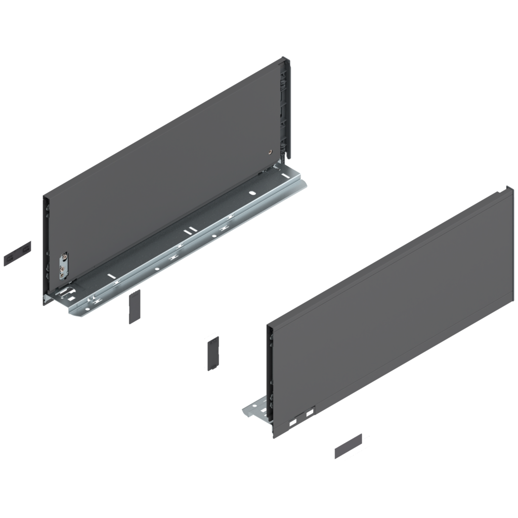 LEGRABOX pure drawer side set height C