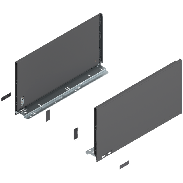 LEGRABOX pure drawer side set height F