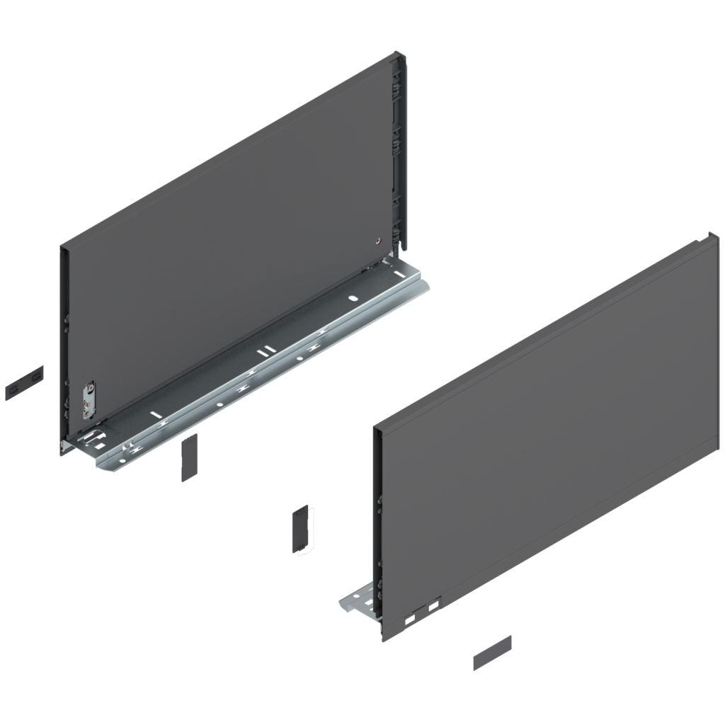 LEGRABOX pure drawer side set height F
