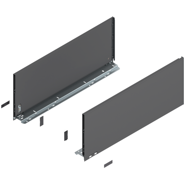 LEGRABOX pure drawer side set height F