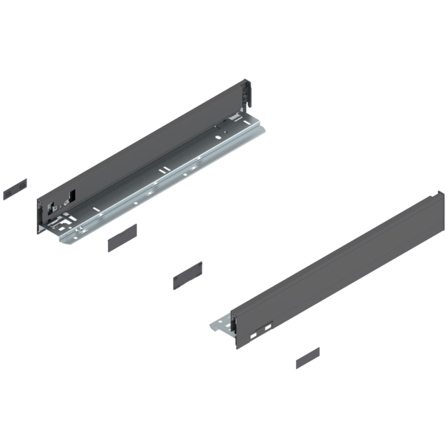 LEGRABOX pure drawer side set height N