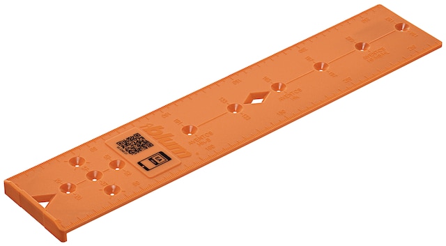 Universal marking template for lift mechanisms, runners, mounting and adapter plates